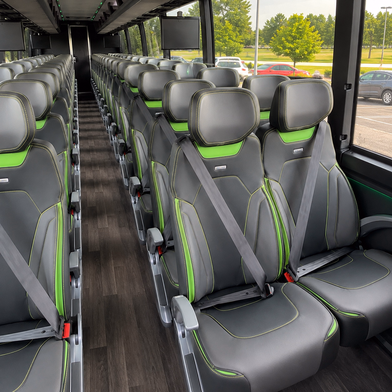 apex charter bus interior