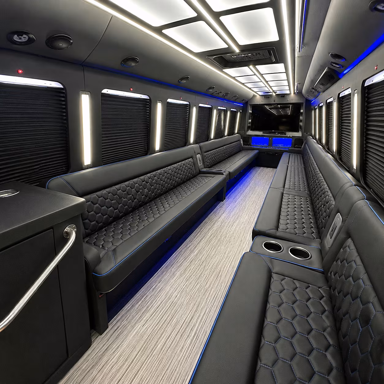 apex party bus rentals inside