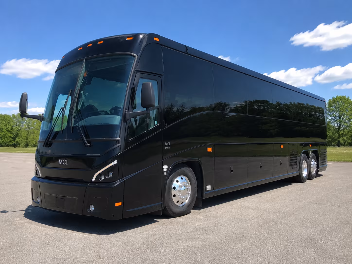durham charter bus rental exterior