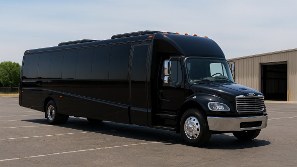 Exterior of Charter Bus Company Raleigh's 20 Passenger Mini bus in Raleigh
