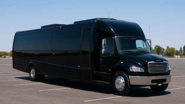 Exterior of Charter Bus Company Apex's 30 Passenger Minibus in Apex