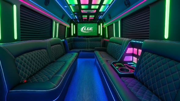 apex party bus rental inside