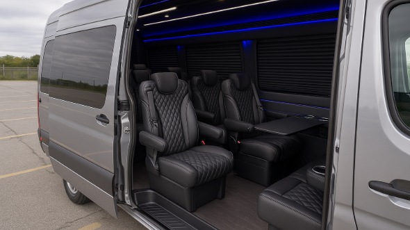 apex sprinter van with driver inside